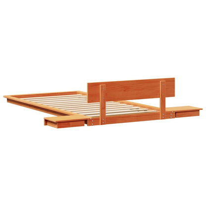 Struttura del letto Marrone 90 x 200 cm legno - homemem39