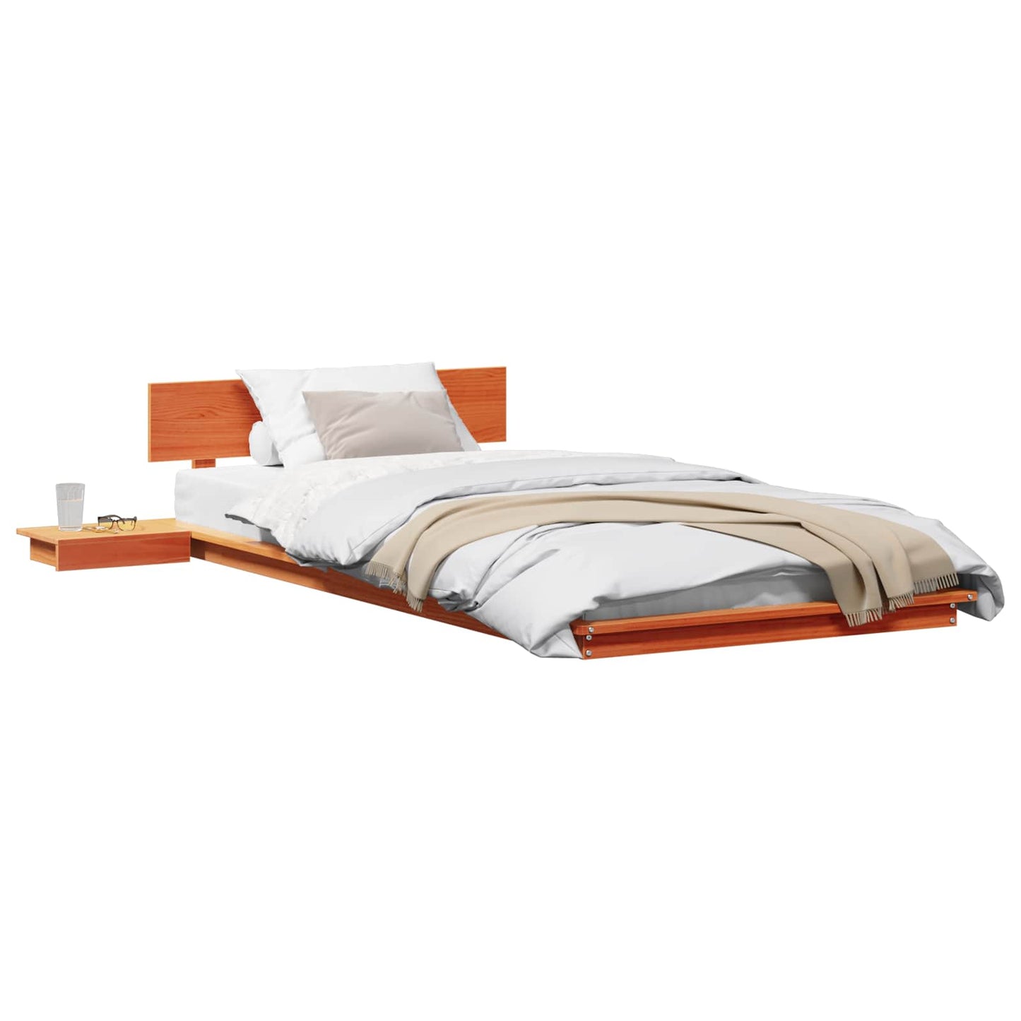 Struttura del letto Marrone 80 x 200 cm legno | homemem39