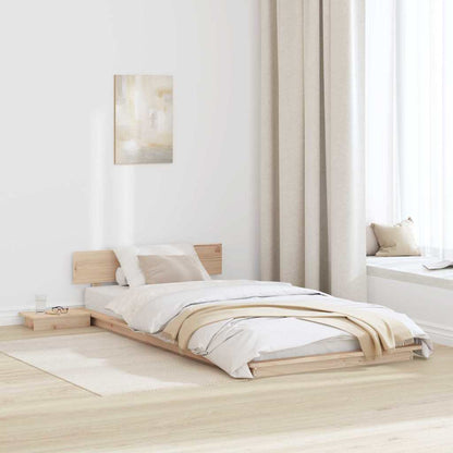 Struttura del letto Marrone 90 x 190 cm legno | homemem39