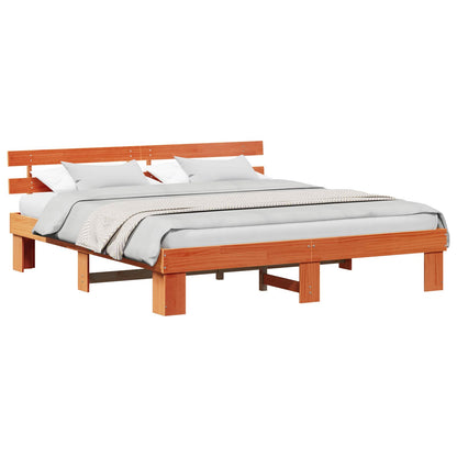 Struttura del letto Marrone cerato 180 x 200 cm Pino massello | homemem39