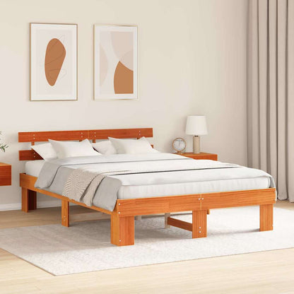 Struttura del letto Marrone cerato 150 x 200 cm Pino massello | homemem39