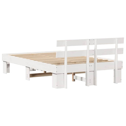 Struttura del letto Bianco 120 x 200 cm Pino massello | homemem39