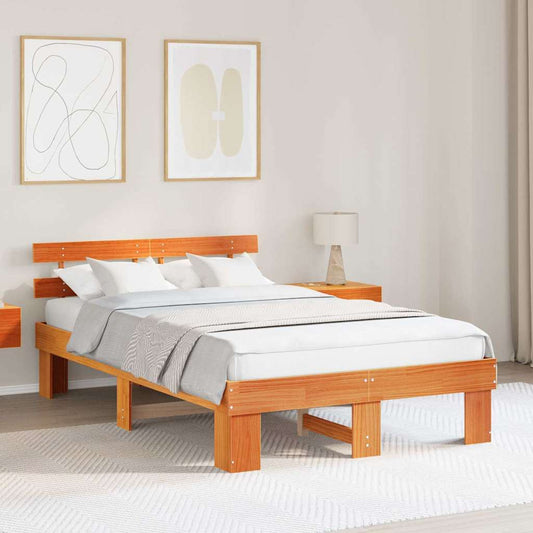 Struttura del letto Marrone cerato 120 x 200 cm Pino massello | homemem39