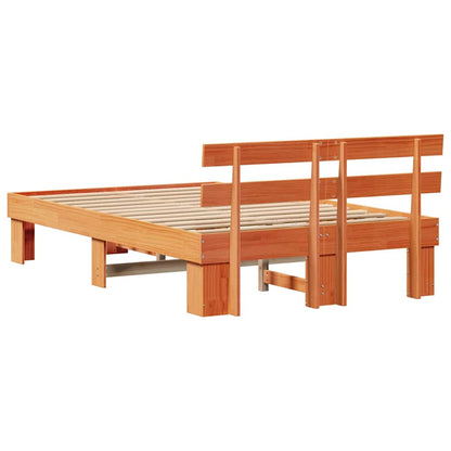 Struttura del letto Marrone cerato 120 x 200 cm Pino massello | homemem39