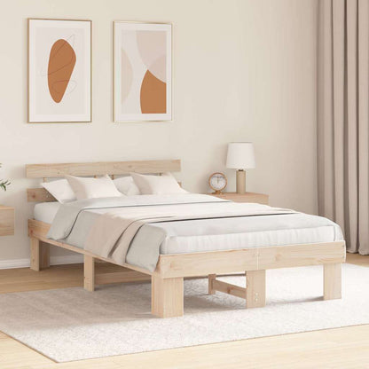 Struttura del letto Naturale 140 x 190 cm Pino massello | homemem39