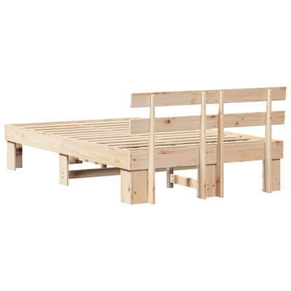 Struttura del letto Naturale 140 x 190 cm Pino massello | homemem39