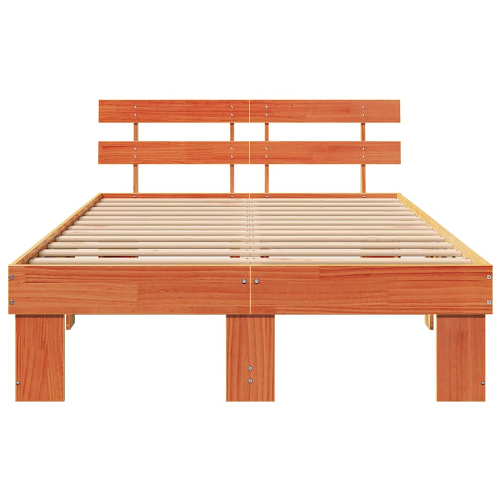 Struttura del letto Marrone cerato 120 x 190 cm Pino massello | homemem39