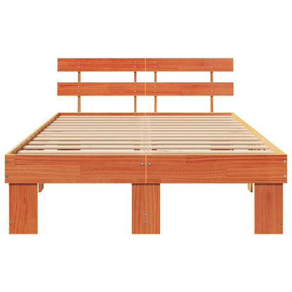 Struttura del letto Marrone cerato 120 x 190 cm Pino massello | homemem39