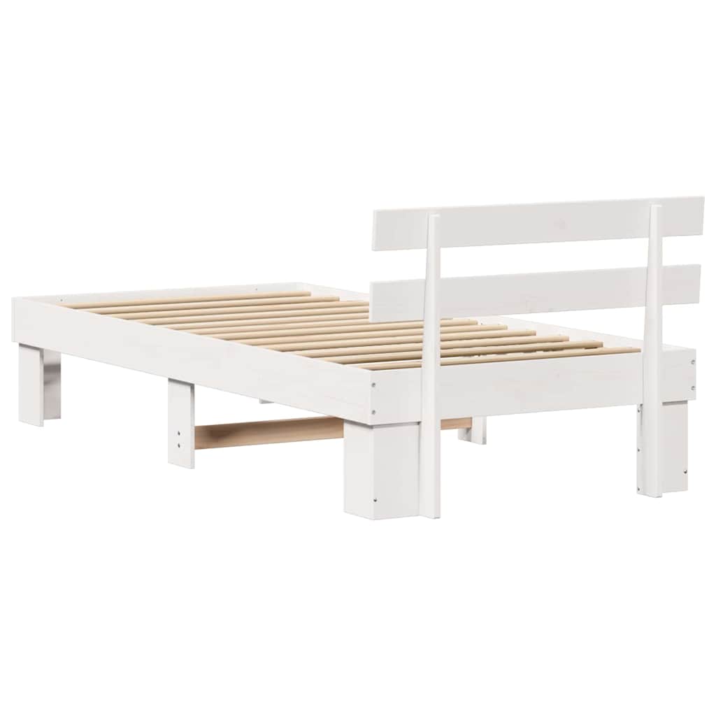 Struttura del letto Bianco 80 x 200 cm Pino massello | homemem39