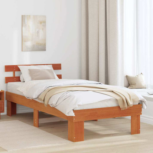 Struttura del letto Marrone cerato 80 x 200 cm Pino massello | homemem39
