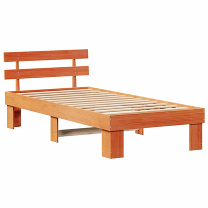 Struttura del letto Marrone cerato 80 x 200 cm Pino massello | homemem39