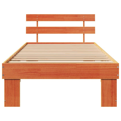 Struttura del letto Marrone cerato 90 x 190 cm Pino massello