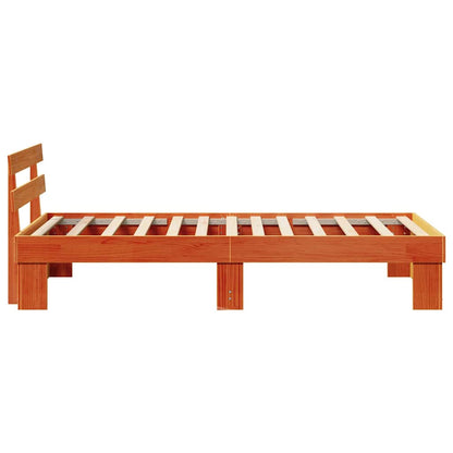 Struttura del letto Marrone cerato 75 x 190 cm Pino massello | homemem39