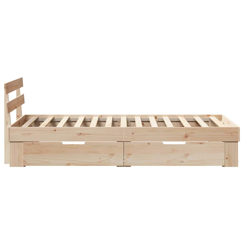 Struttura del letto Naturale 90 x 200 cm Pino massello | homemem39