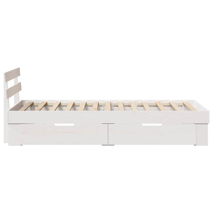 Struttura del letto Bianco 90 x 200 cm Pino massello | homemem39