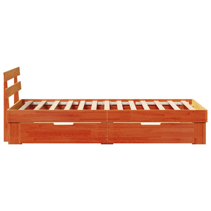 Struttura del letto Marrone cerato 90 x 200 cm Pino massello | homemem39