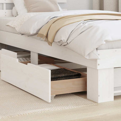 Struttura del letto Bianco 90 x 190 cm Pino massello | homemem39