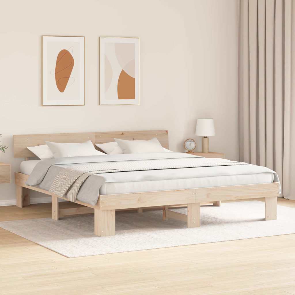 Struttura del letto Naturale 180 x 200 cm Pino massello | homemem39