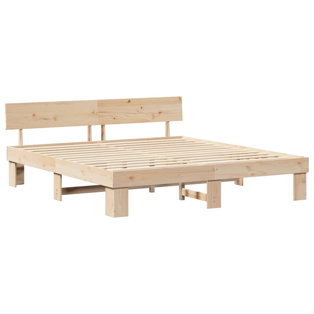 Struttura del letto Naturale 180 x 200 cm Pino massello