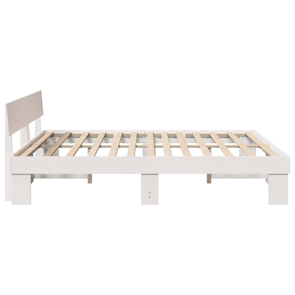 Struttura del letto Bianco 180 x 200 cm Pino massello | homemem39