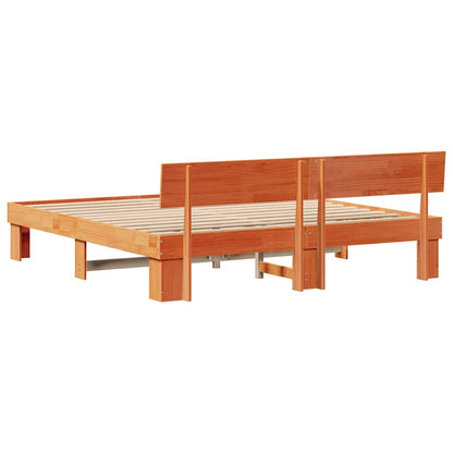 Struttura del letto Marrone cerato 180 x 200 cm Pino massello | homemem39