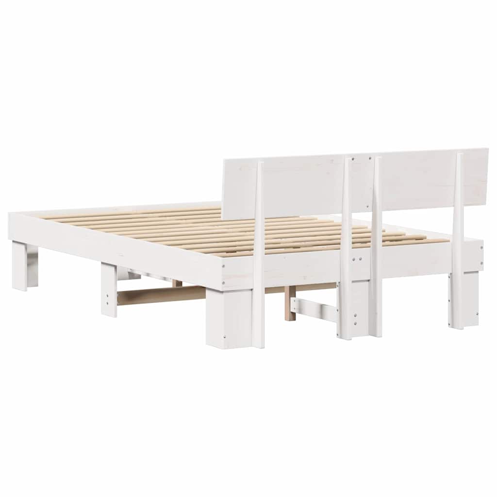 Struttura del letto Bianco 120 x 200 cm Pino massello | homemem39
