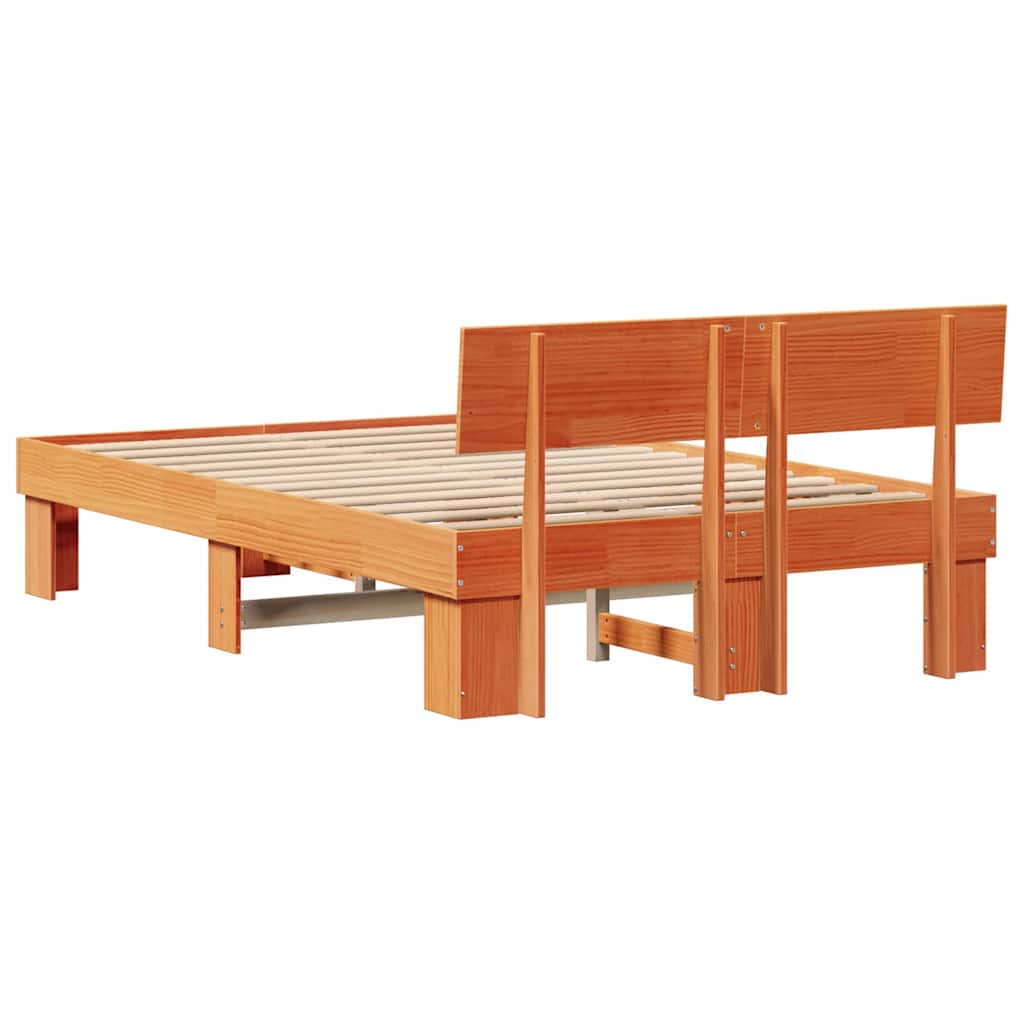 Struttura del letto Marrone cerato 120 x 200 cm Pino massello | homemem39