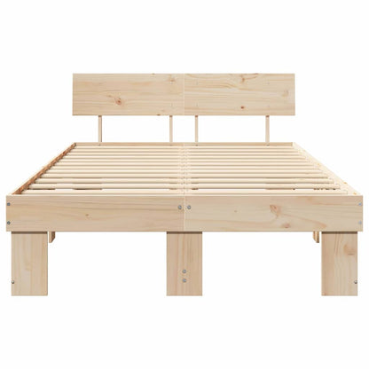 Struttura del letto Naturale 140 x 190 cm Pino massello | homemem39