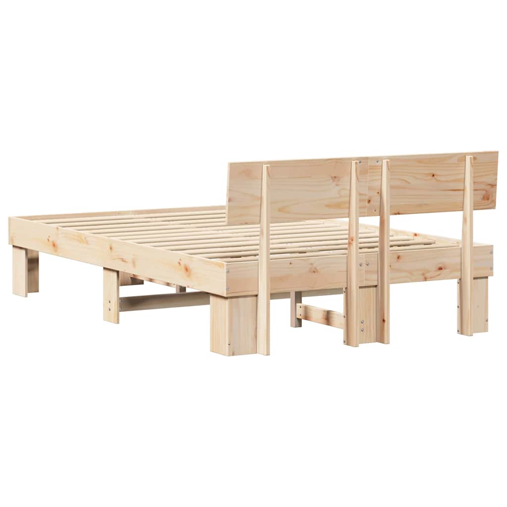 Struttura del letto Naturale 135 x 190 cm Pino massello