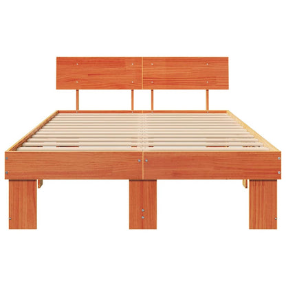 Struttura del letto Marrone cerato 120 x 190 cm Pino massello | homemem39