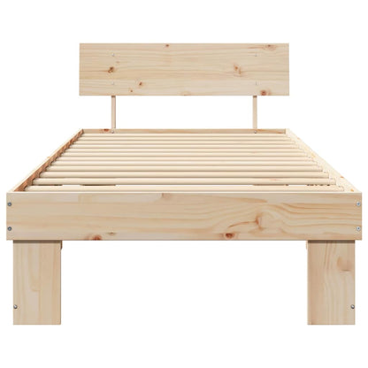 Struttura del letto Naturale 90 x 200 cm Pino massello | homemem39