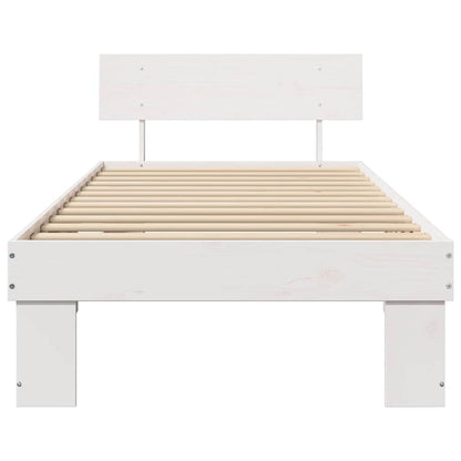 Struttura del letto Bianco 90 x 200 cm Pino massello | homemem39