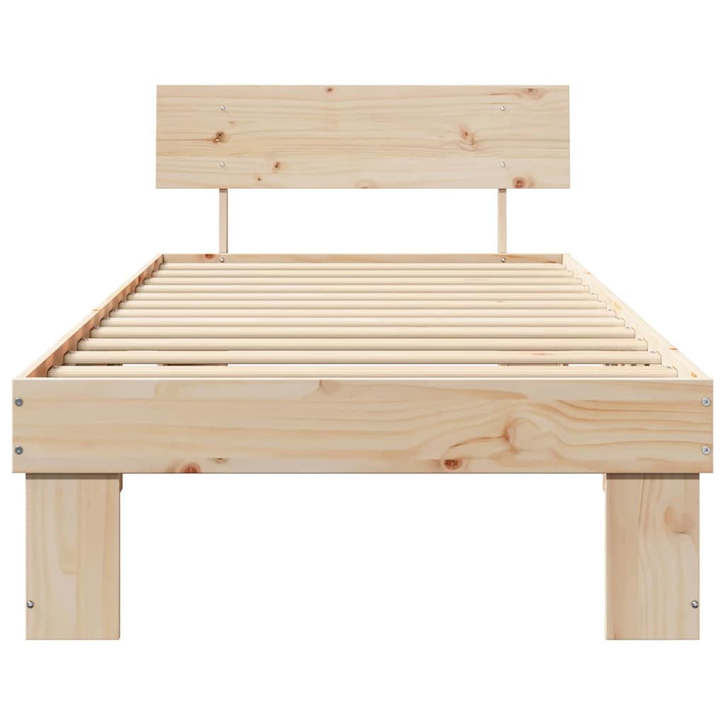Struttura del letto Naturale 80 x 200 cm Pino massello | homemem39