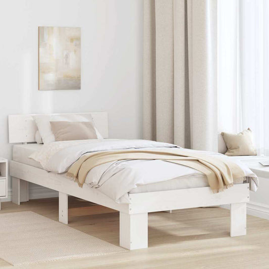 Struttura del letto Bianco 80 x 200 cm Pino massello | homemem39