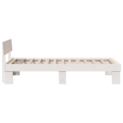 Struttura del letto Bianco 80 x 200 cm Pino massello | homemem39