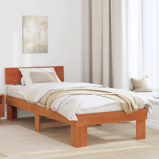 Struttura del letto Marrone cerato 80 x 200 cm Pino massello | homemem39