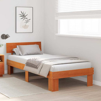Struttura del letto Marrone cerato 80 x 200 cm Pino massello | homemem39