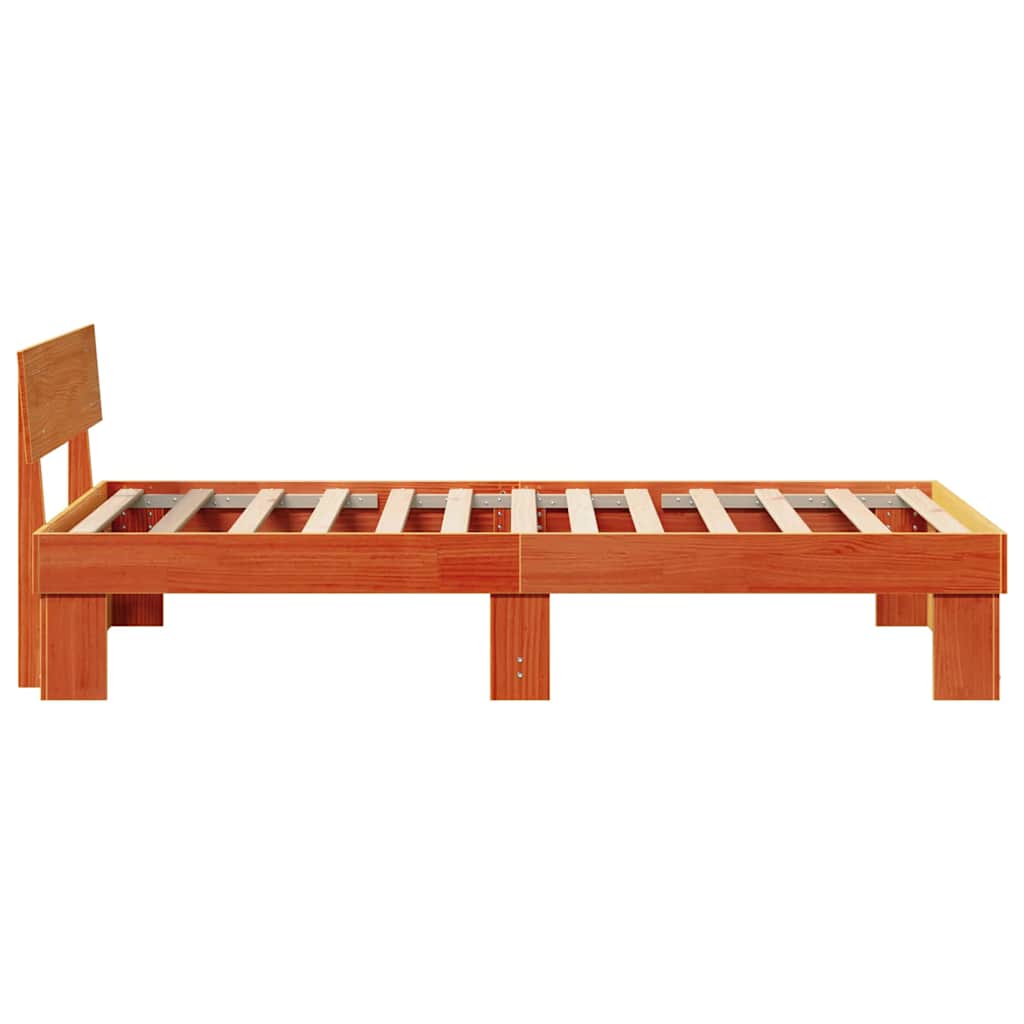 Struttura del letto Marrone cerato 80 x 200 cm Pino massello | homemem39