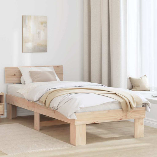 Struttura del letto Naturale 90 x 190 cm Pino massello | homemem39