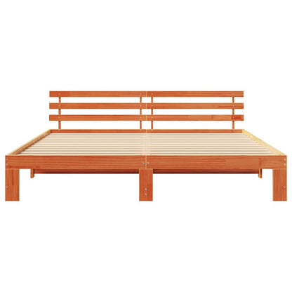 Struttura del letto Marrone cerato 200 x 200 cm Pino massello | homemem39