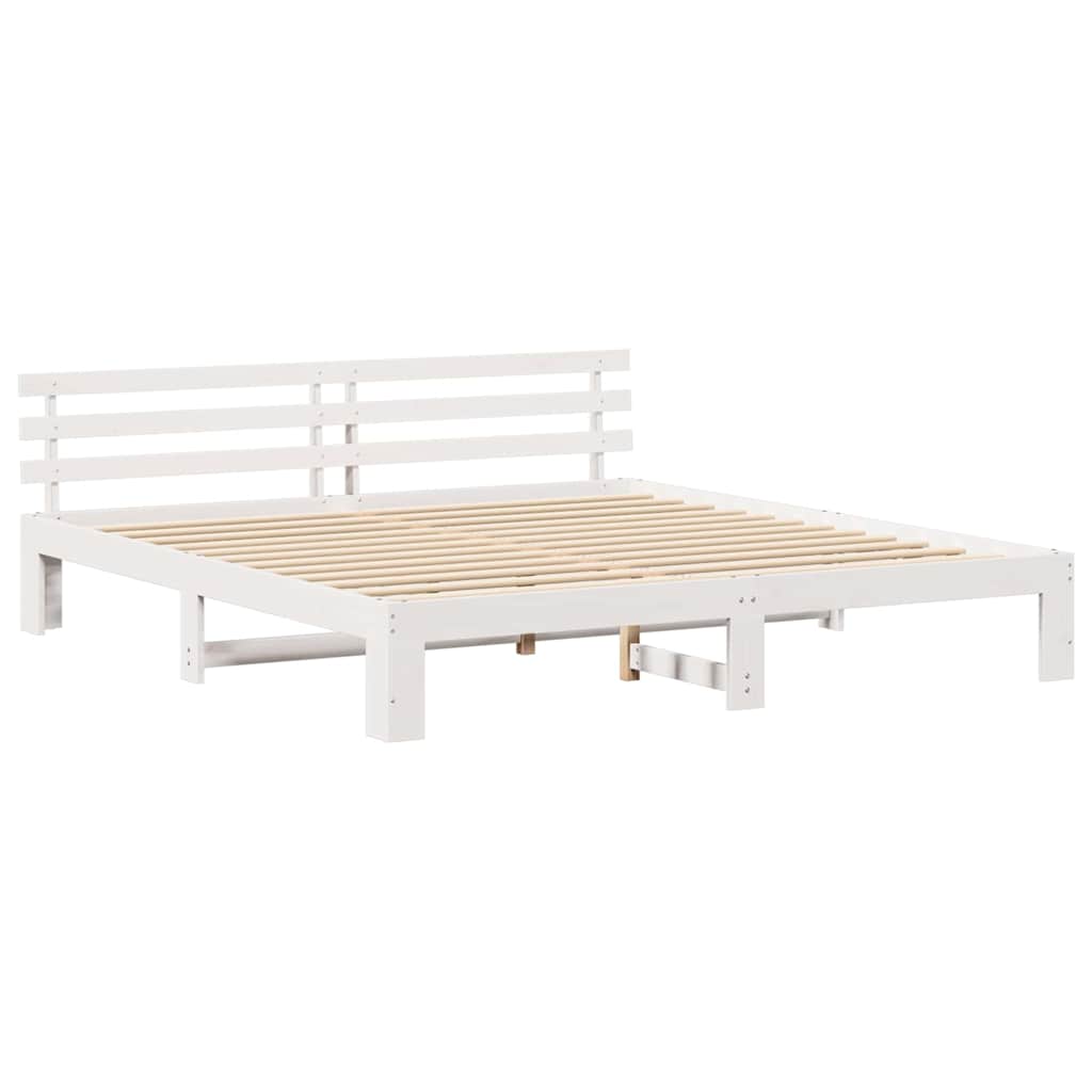 Struttura del letto Bianco 180 x 200 cm Pino massello | homemem39
