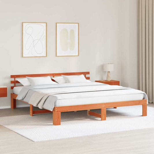 Struttura del letto Marrone cerato 180 x 200 cm Pino massello | homemem39