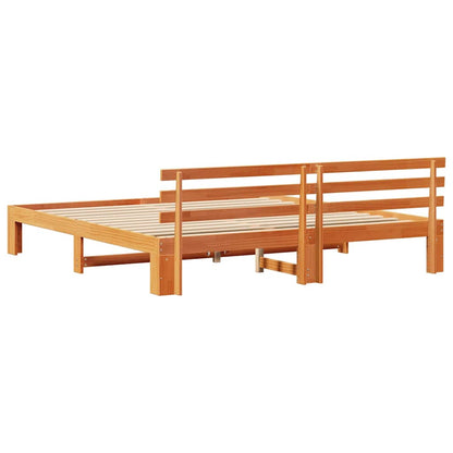 Struttura del letto Marrone cerato 180 x 200 cm Pino massello | homemem39