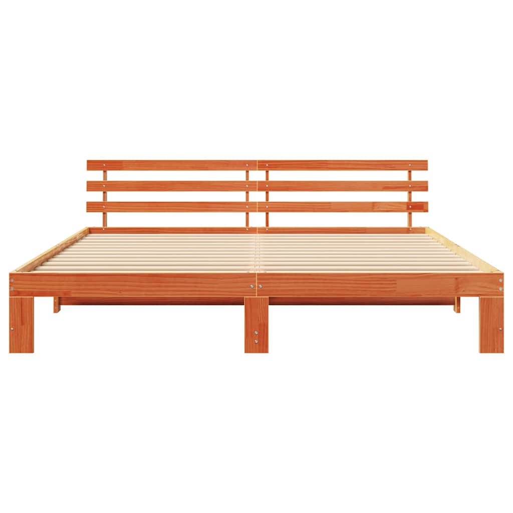 Struttura del letto Marrone cerato 180 x 200 cm Pino massello | homemem39