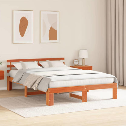 Struttura del letto Marrone cerato 150 x 200 cm Pino massello | homemem39