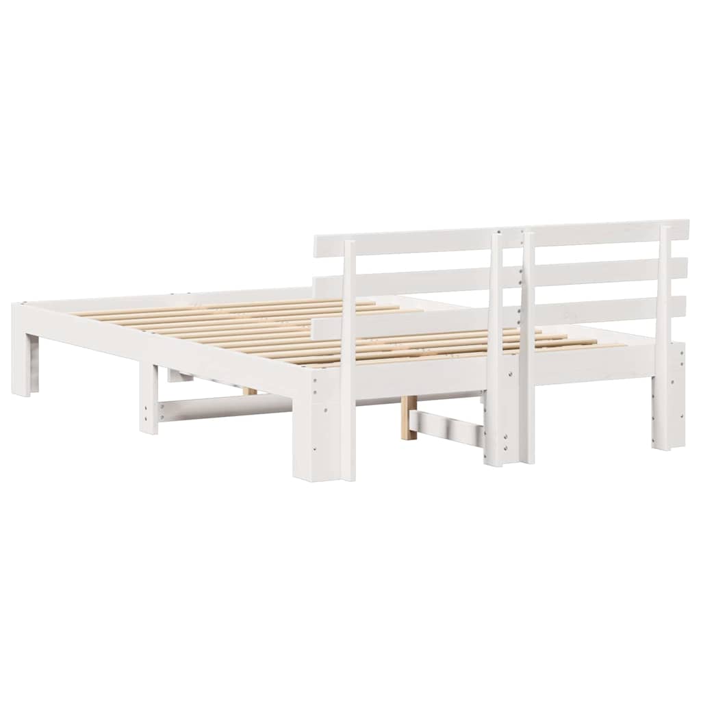 Struttura del letto Bianco 120 x 200 cm Pino massello | homemem39