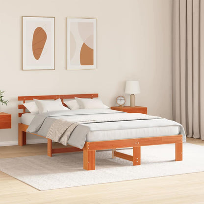 Struttura del letto Marrone cerato 120 x 200 cm Pino massello | homemem39