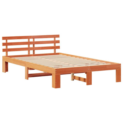 Struttura del letto Marrone cerato 140 x 190 cm Pino massello | homemem39
