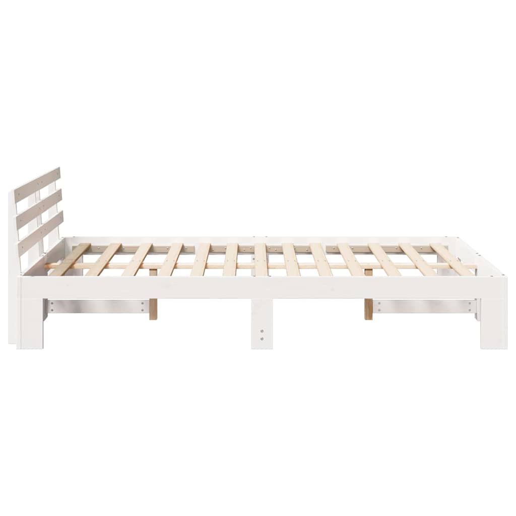 Struttura del letto Bianco 120 x 190 cm Pino massello | homemem39