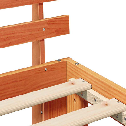 Struttura del letto Marrone cerato 100 x 200 cm Pino massello | homemem39